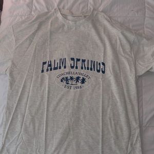 Palm Springs oversized grey tee